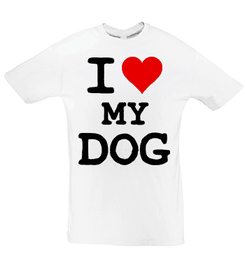 Potisk trička Love dog