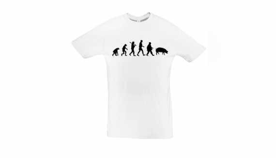 Potisk trička Evoluce prase