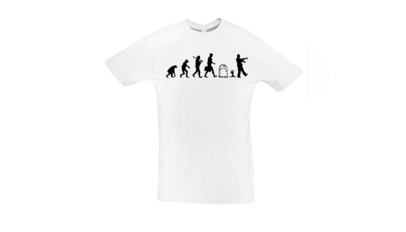 Potisk trička Evoluce zombie